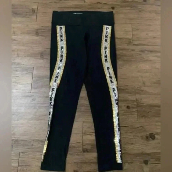 PINK VS BLING 86 TSHIRT/ YOGA LEGGINGS OUTFIT SET LARGE - Picture 9 of 10